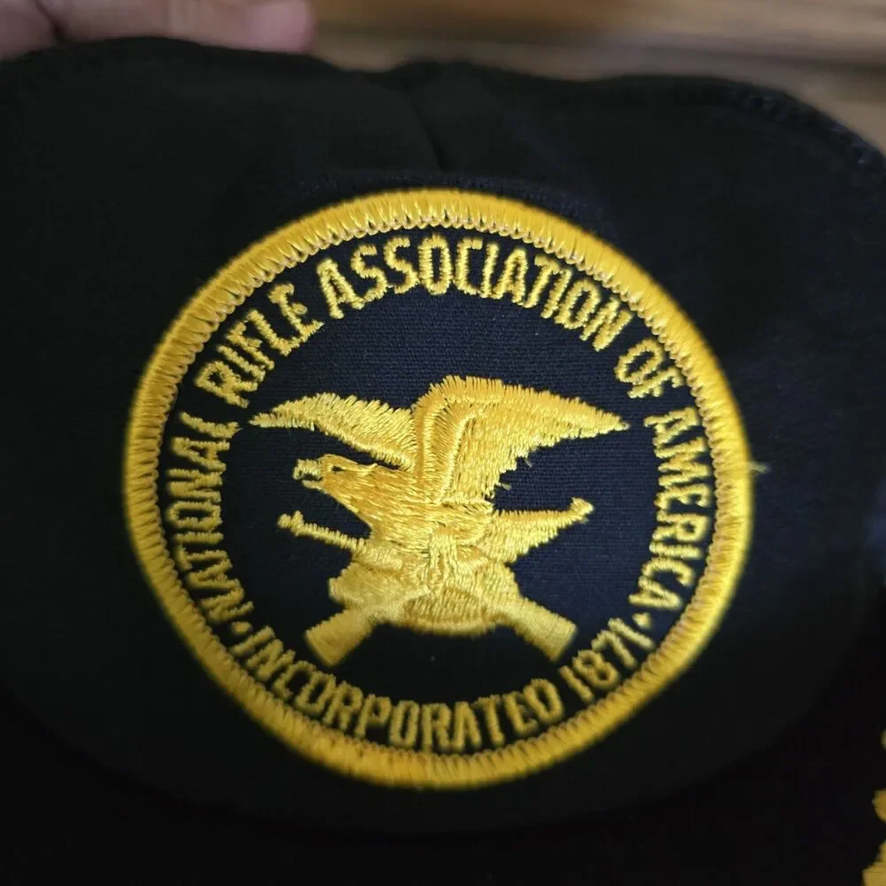 Vintage National Rifle Association Baseball Cap Black NRA Snap Back Trucker Hat
